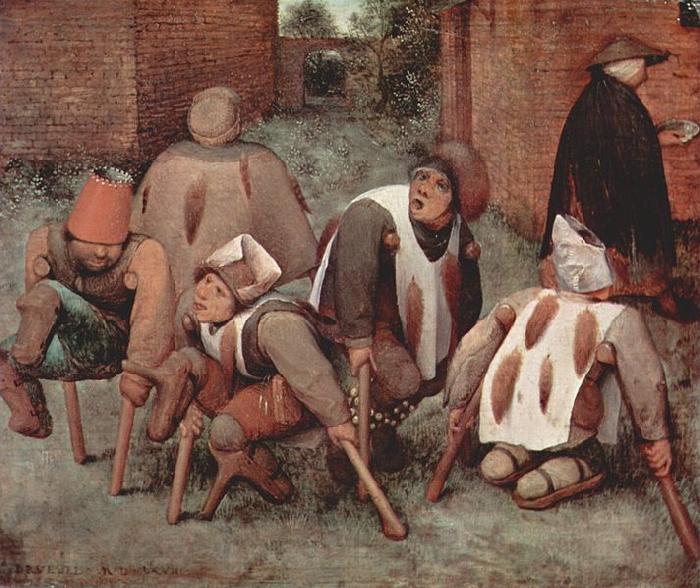 Pieter Bruegel the Elder Die Kruppel France oil painting art